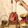 Red Brocade Potli Bag