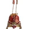 Red Brocade Potli Bag