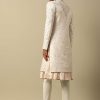 Majestic White Raw Silk Sherwani
