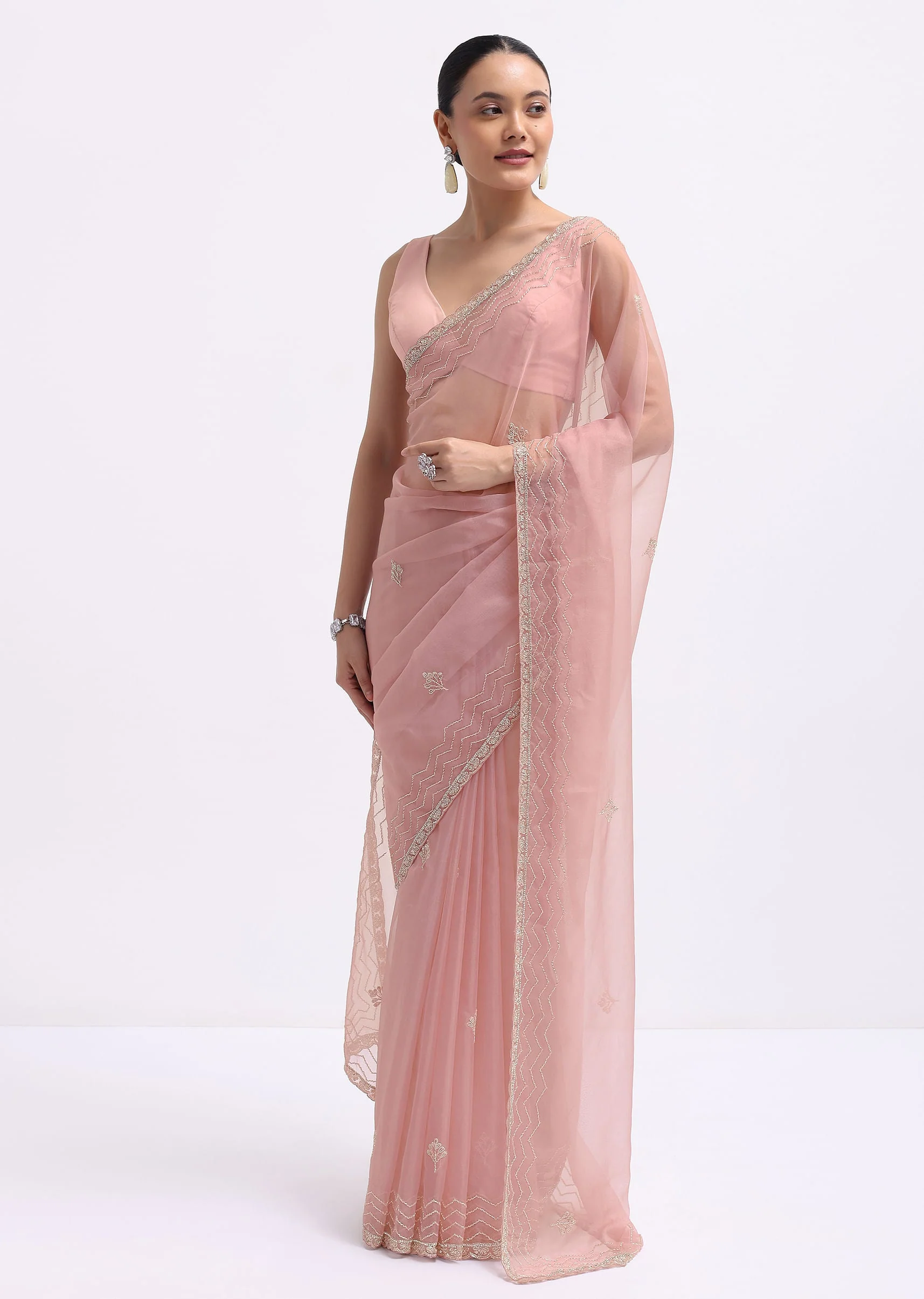 1445-pink-cutdana-embroidered-organza-saree-with-unstitched-blouse-1.webp Pink Cutdana Embroidered Organza Saree With Unstitched Blouse