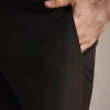 Black Rayon Angrakha Jodhpuri Suit
