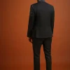 Black Salli Embellished Tuxedo Set