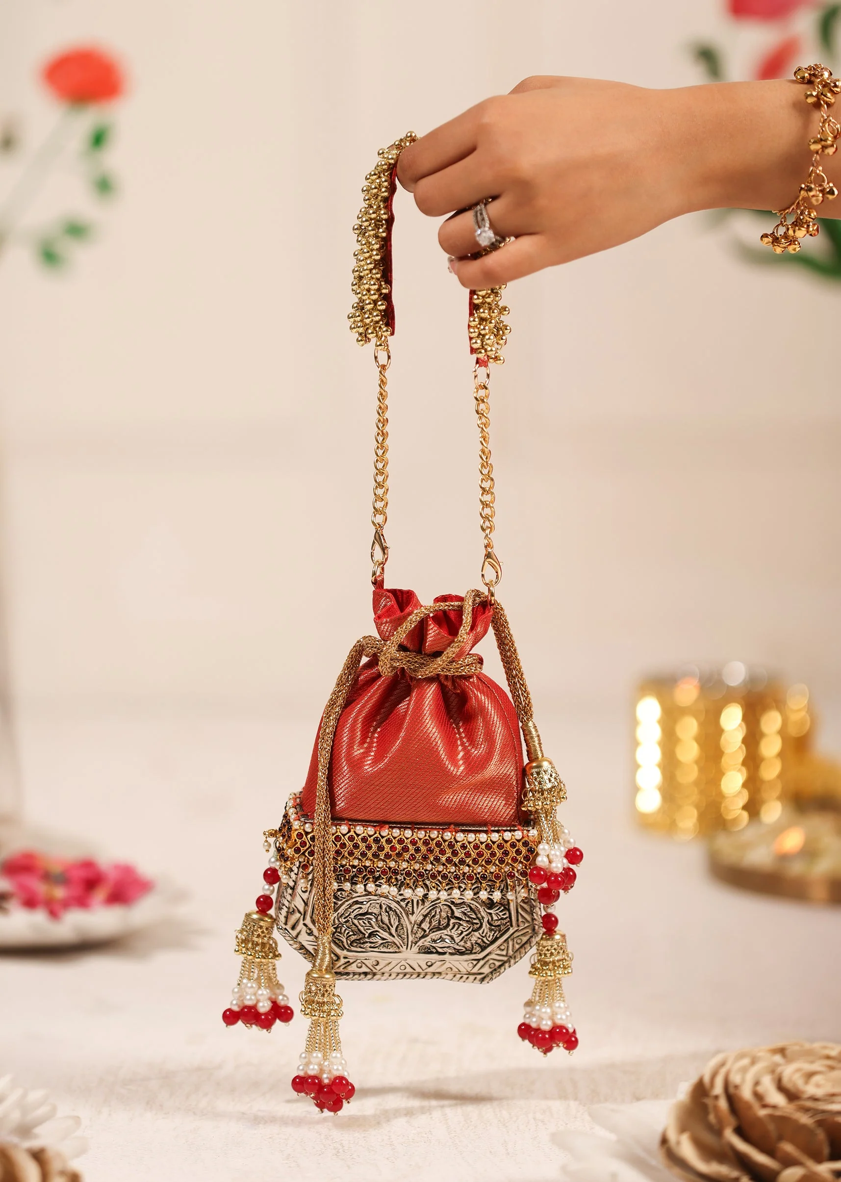 145-red-and-silver-brocade-potli-bag-1.webp Red And Silver Brocade Potli Bag
