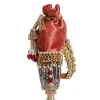 Red And Silver Brocade Potli Bag
