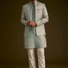 14581-grey-silk-jodhpuri-suit-featuring-foil-print-2.webp Grey Silk Jodhpuri Suit Featuring Foil Print
