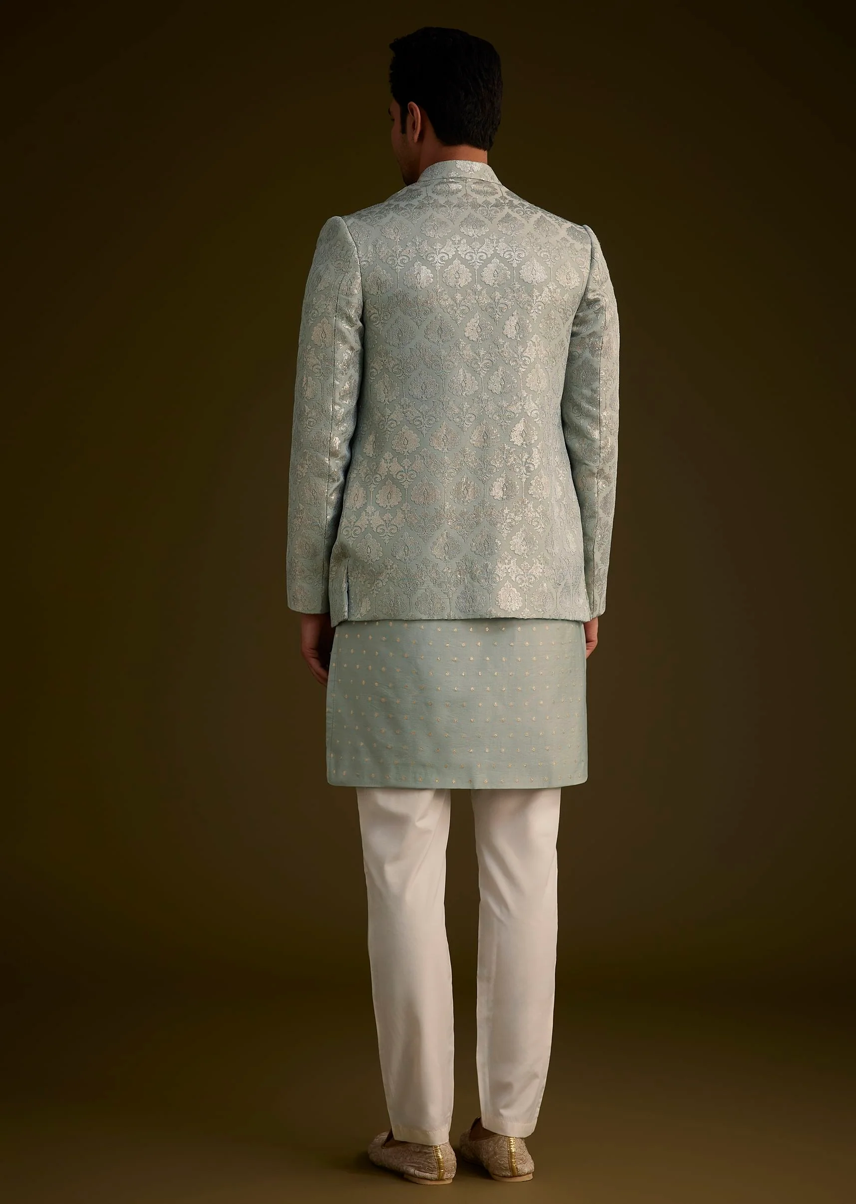 14581-grey-silk-jodhpuri-suit-featuring-foil-print-5.webp Grey Silk Jodhpuri Suit Featuring Foil Print