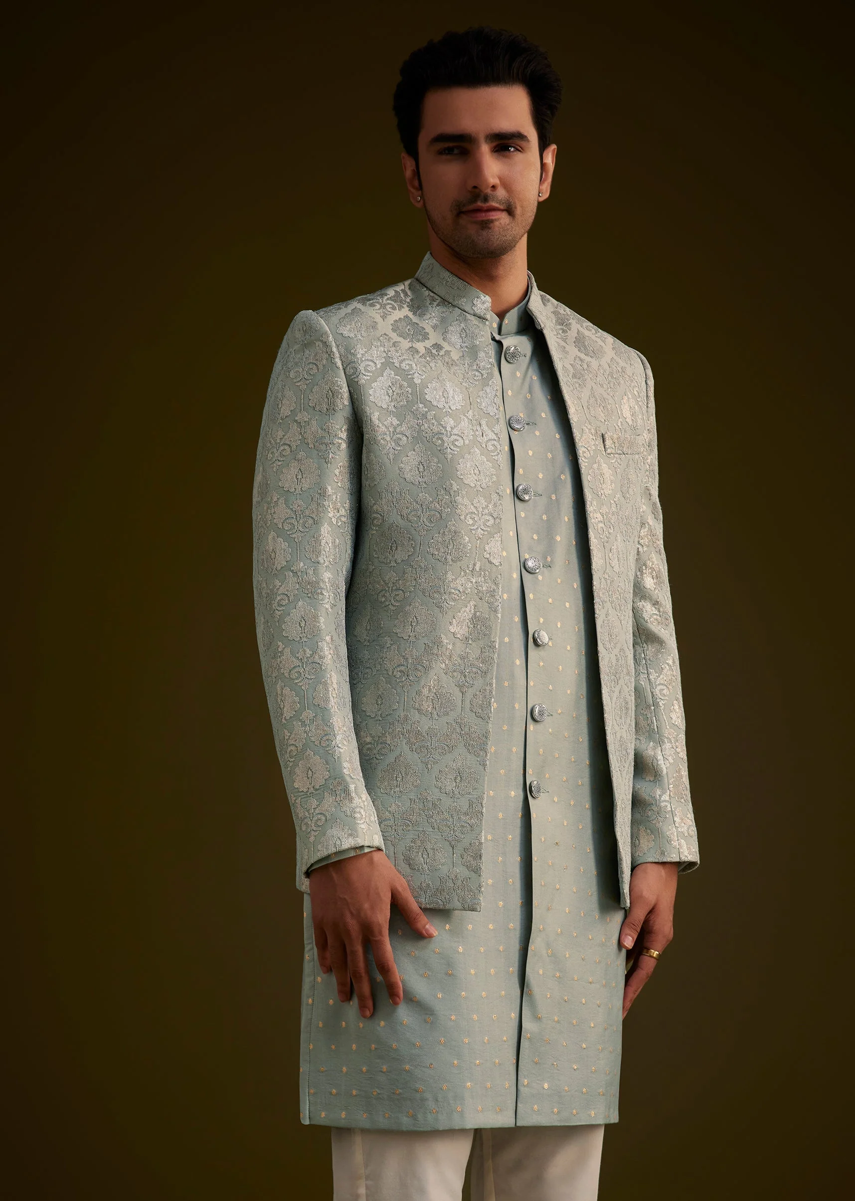 14581-grey-silk-jodhpuri-suit-featuring-foil-print-9.webp Grey Silk Jodhpuri Suit Featuring Foil Print