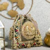 Gold Brocade Potli Bag