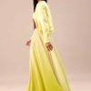 14604-yellow-ombre-organza-blouse-and-palazzo-with-jacket-5.jpg Yellow Ombre Organza Blouse And Palazzo With Jacket