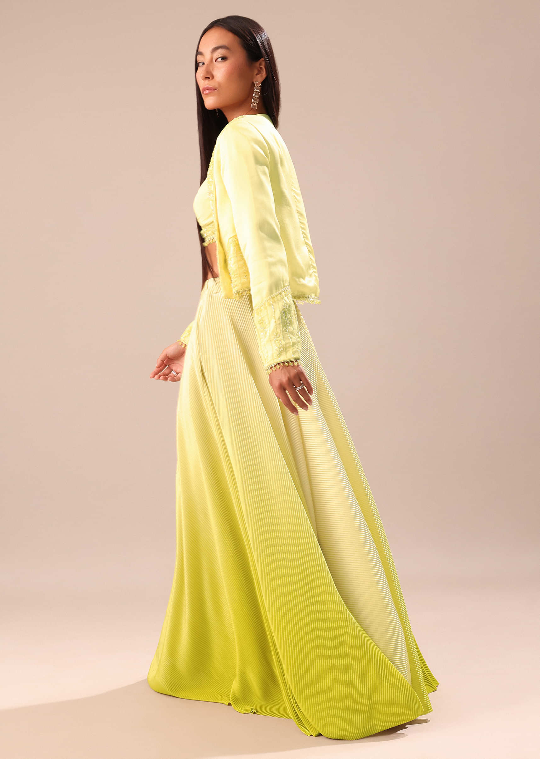 14604-yellow-ombre-organza-blouse-and-palazzo-with-jacket-5.jpg Yellow Ombre Organza Blouse And Palazzo With Jacket