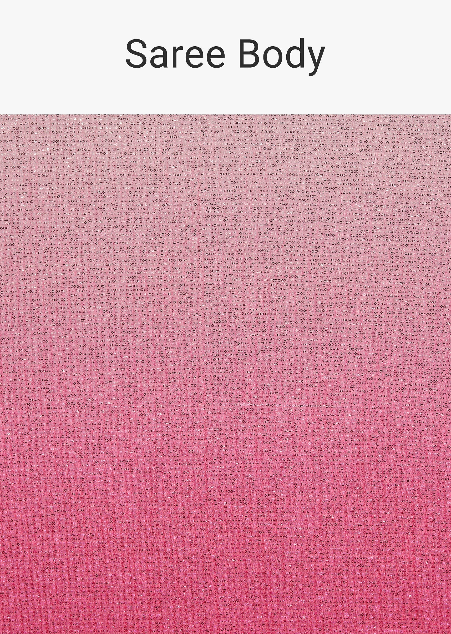 Pink Ombre Sequins Saree With Scallop Border
