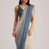1493-peacock-blue-ombre-sequins-saree-with-scalloped-embroidered-border-1.webp Peacock Blue Ombre Sequins Saree With Scalloped Embroidered Border