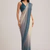1493-peacock-blue-ombre-sequins-saree-with-scalloped-embroidered-border-2.webp Peacock Blue Ombre Sequins Saree With Scalloped Embroidered Border