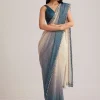 1493-peacock-blue-ombre-sequins-saree-with-scalloped-embroidered-border-5.webp Peacock Blue Ombre Sequins Saree With Scalloped Embroidered Border
