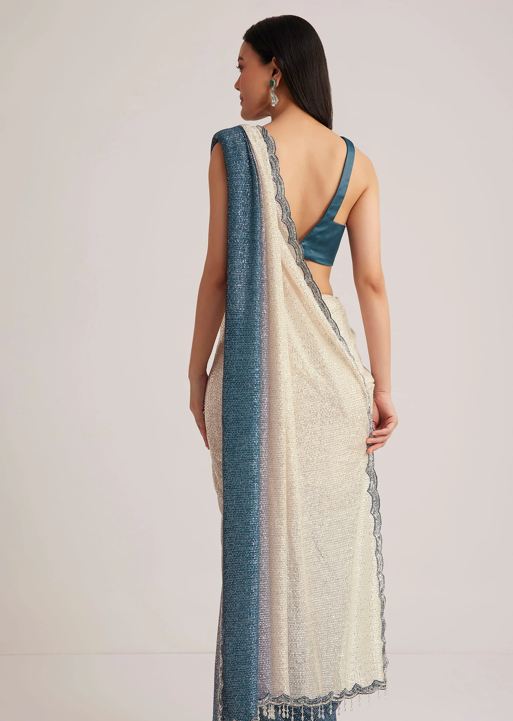 1493-peacock-blue-ombre-sequins-saree-with-scalloped-embroidered-border-6.webp Peacock Blue Ombre Sequins Saree With Scalloped Embroidered Border