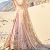 Pink Embroidered Butti Work Bridal Lehenga With Two Dupattas