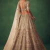 Off White Hand Embroidered Lehenga Set