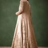 Gold Brocade Jacket And Rushing Skirt Suit