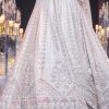 Beige Silk Lehenga Set With Zardozi Work And Cutdana Embroidery