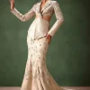 Silver Banarasi Brocade Jacket Lehenga Set