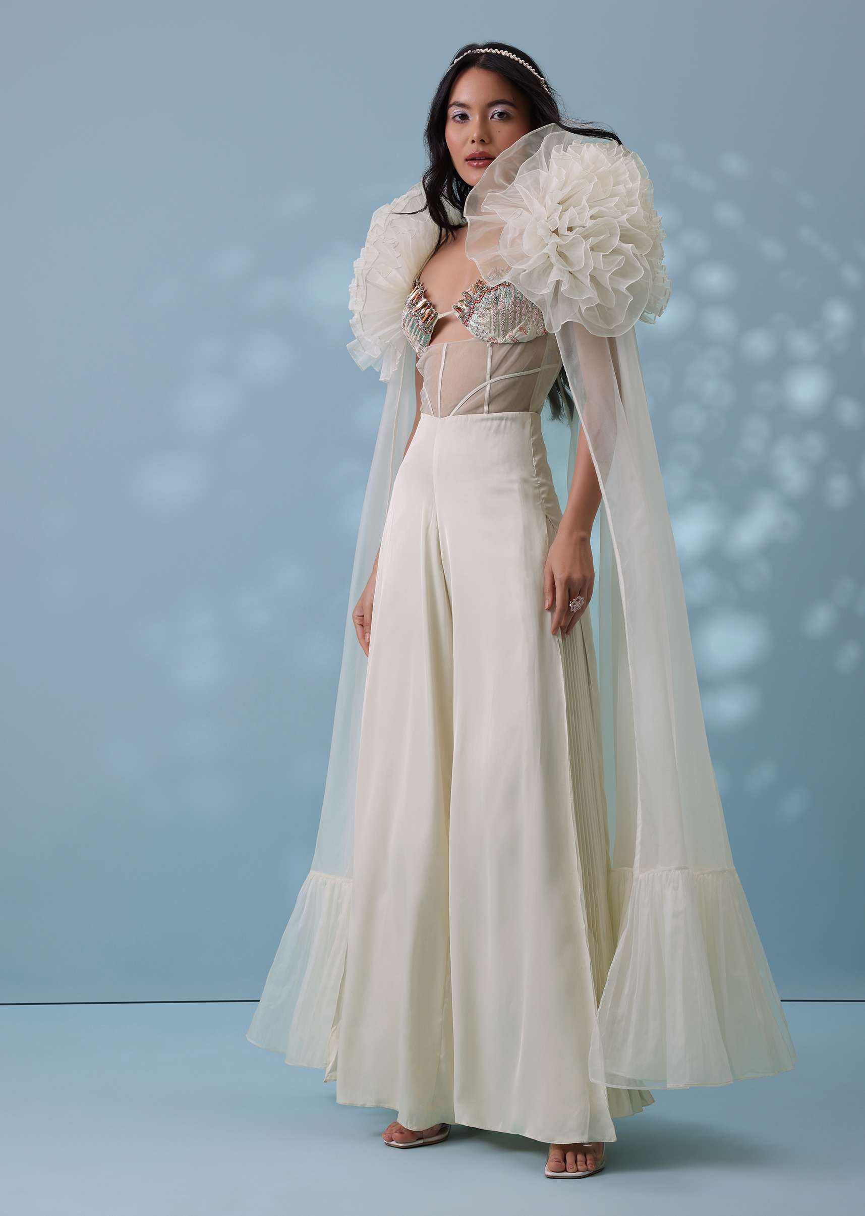 1607-pearl-white-satin-indowestern-embroidered-jumpsuit-with-net-shrug-1.jpg Pearl White Satin Indowestern Embroidered Jumpsuit With Net Shrug