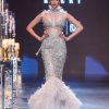 Tara Sutaria in Beige Lehenga With 3D Feathers And Choker Dupatta