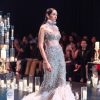 Tara Sutaria in Beige Lehenga With 3D Feathers And Choker Dupatta