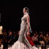 Tara Sutaria in Beige Lehenga With 3D Feathers And Choker Dupatta
