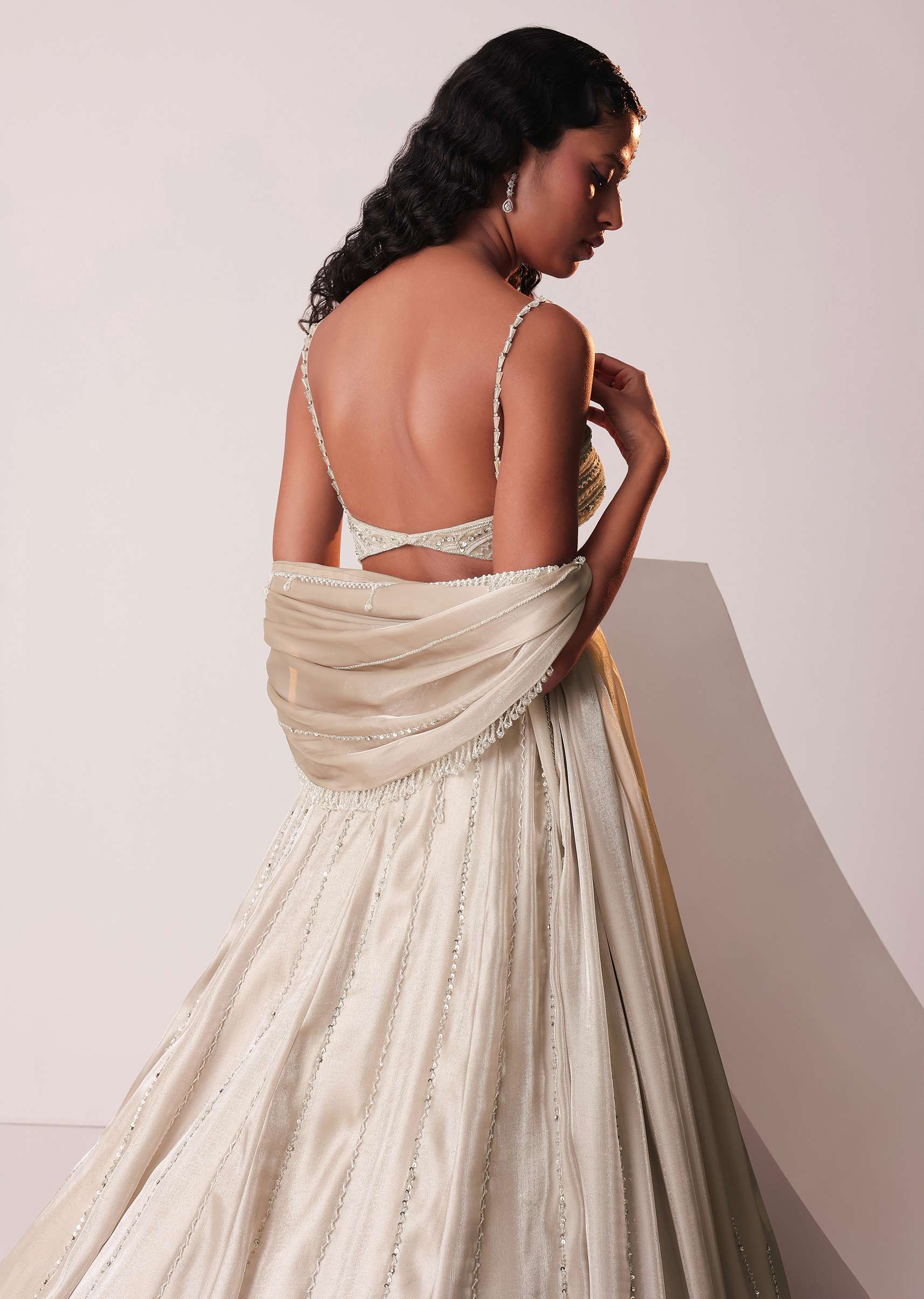 1622-glam-silver-embroidered-lehenga-set-in-organza-1.jpg Glam Silver Embroidered Lehenga Set In Organza