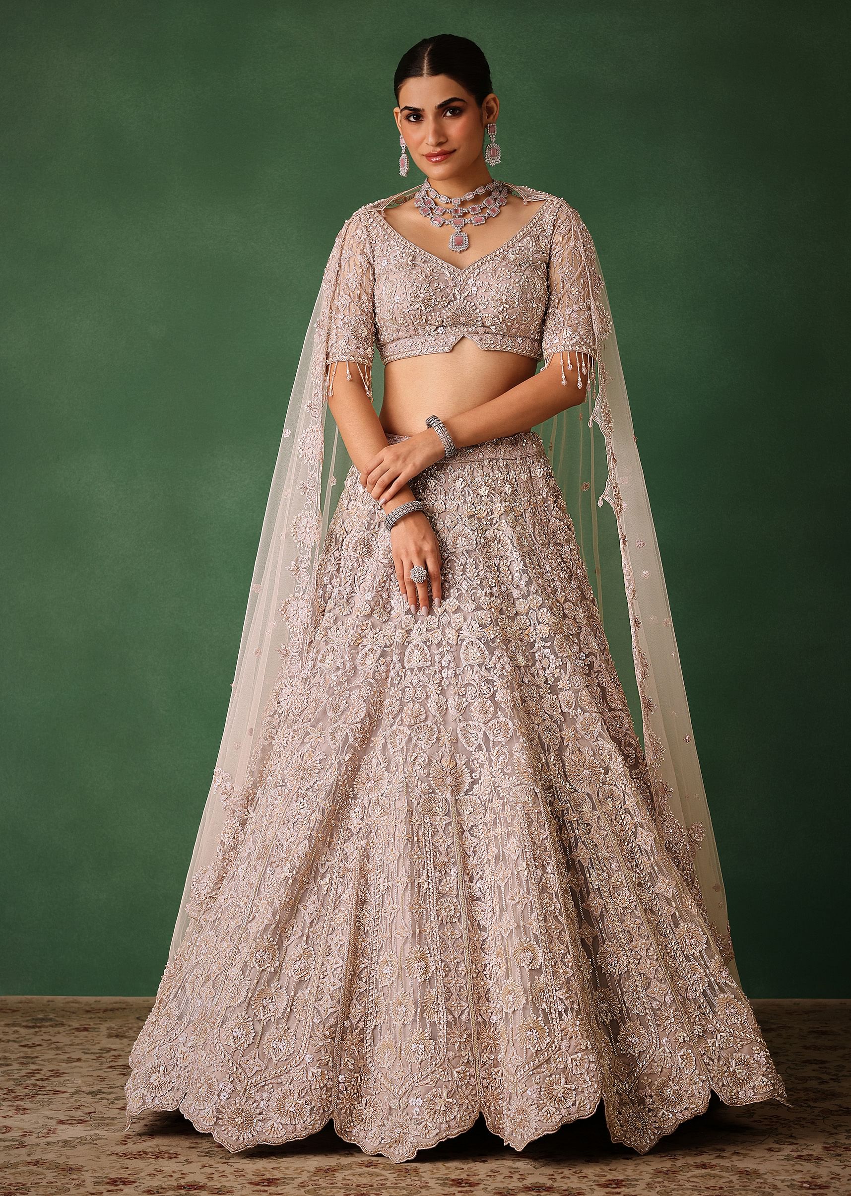 16249-beige-hand-embroidered-floral-lehenga-with-blouse-and-dupatta-1.jpg Beige Hand Embroidered Floral Lehenga With Blouse And Dupatta