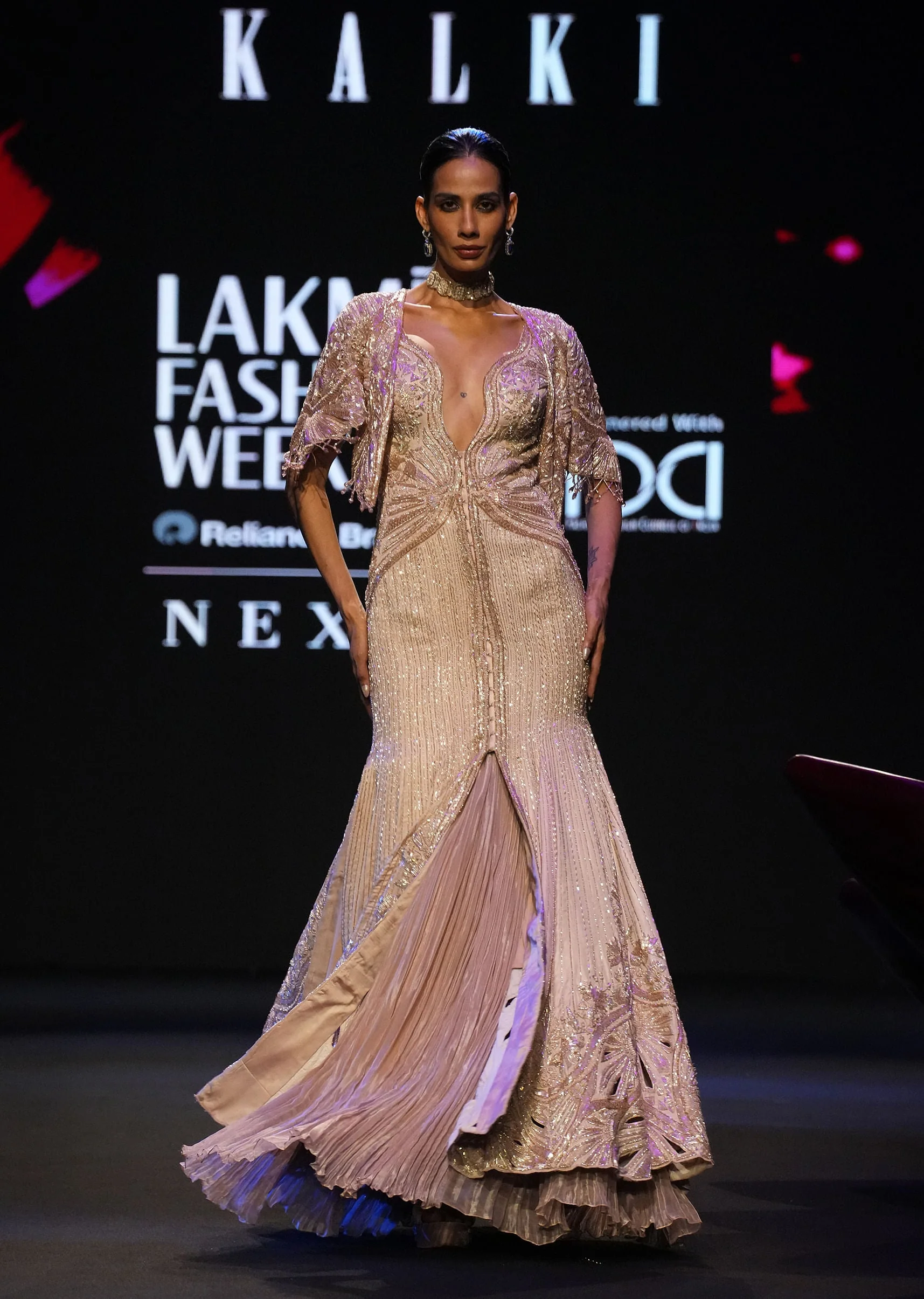 16297-pink-tissue-cutdana-fishcut-lehenga-with-cape-and-jacket-1.webp Pink Tissue Cutdana Fishcut Lehenga With Cape And Jacket