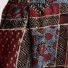 Red Linen Kurta Set With Ajrakh Print