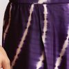 Purple Silk Kurta Set With Ajrakh Print