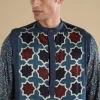 Indigo Ajrakh Printed Kurta Set