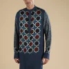 Indigo Ajrakh Printed Kurta Set