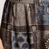 Grey Linen Kurta Set With Ajrakh Print
