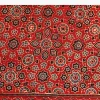 Red Modal Satin Ajrakh Handblock Printed Saree