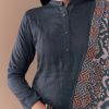 Indigo Kurta Set with Ajrakh Dupatta