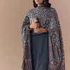 Indigo Kurta Set with Ajrakh Dupatta