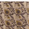 Beige Linen Printed Saree With Hand Block Ajrakh Print
