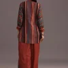 Red Printed Kurti With Palazzo Set