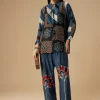 Indigo Ajrakh Tunic and Pant Set