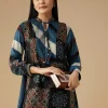 Indigo Ajrakh Tunic and Pant Set