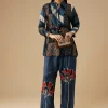 Indigo Ajrakh Tunic and Pant Set