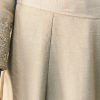 Beige Chanderi Anarkali Set With Mirror And Sequins Work