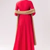 Red Beige Zardozi Anarkali