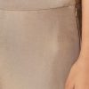 Beige Tissue Anarkali With Patchwork Detailing