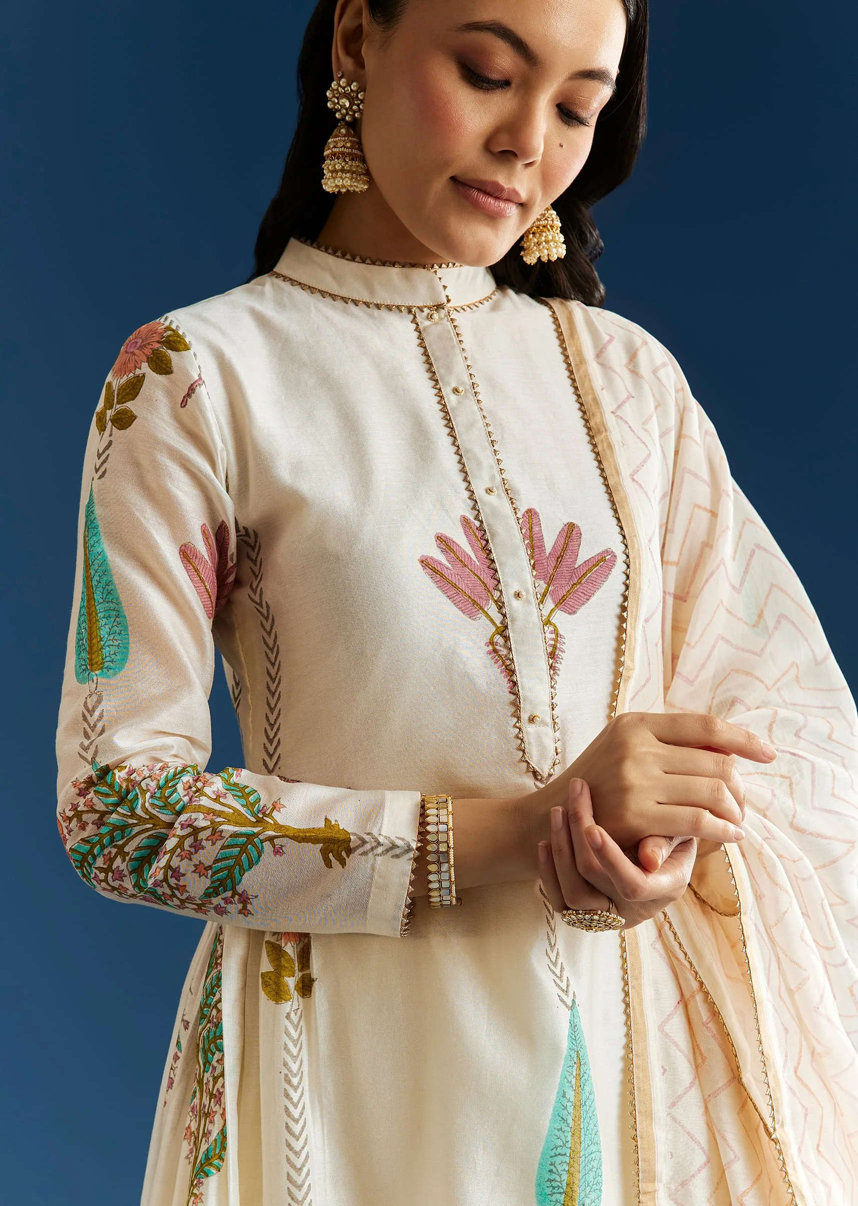 17244-off-white-block-print-anarkali-with-gotta-lace-neckline-and-dupatta-1.webp Off White Block Print Anarkali With Gotta Lace Neckline And Dupatta