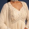 17323-off-white-georgette-embellished-anarkali-with-dupatta-2.jpg Off White Georgette Embellished Anarkali With Dupatta