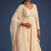 17323-off-white-georgette-embellished-anarkali-with-dupatta-4.webp Off White Georgette Embellished Anarkali With Dupatta